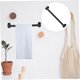 thumbnail image 5 of unbranded Colgador De Toallas Negro Para Sin Taladro Resistente Y Conveniente, 5 of 8
