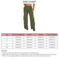 thumbnail image 4 of Pantalones de trabajo sueltos para mujer, pantalones de pierna ancha con diseño plisado informal a la moda para mujer con bolsillos grandes para el trabajo diario al aire libre, 4 of 5