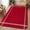 Red, variant on Small Door Mat Indoor Outdoor 15.7"x23.6", Pure Red Absorbent Non Slip Entry Rug, Simple Solid Color Low Profile Welcome Mat for Front/Side Door Apartment Entrance Bathroom