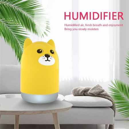 

XEOVHV Portable Mini Humidifier 300ml Cool Mist Humidifier with Night Light