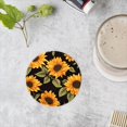 thumbnail image 4 of BaHomeck Drink Coasters Set of 4 with Holder Seamless pattern with sunflowers Water Absorbent Ceramic Coasters Tabletop Protection,Suitable for Various Cup ,Home Decor, 4 of 4