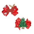 thumbnail image 2 of 5 Pcs Christmas Sequins Alligator Clips Girls Hair Clips Bows Barrettes Hair Accessories,Include Santa,Christmas Tree and Cap, Elk Styles Multicolor -, 2 of 7