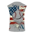 thumbnail image 5 of 4th of July Tanks American Flag Tank Top Men Red White and Blue Tops Mens Tank Top Patriotic Mens Fourth of July Tank Men Casual Fashion Printing Pullover Round Neck Sports Tank, 5 of 5