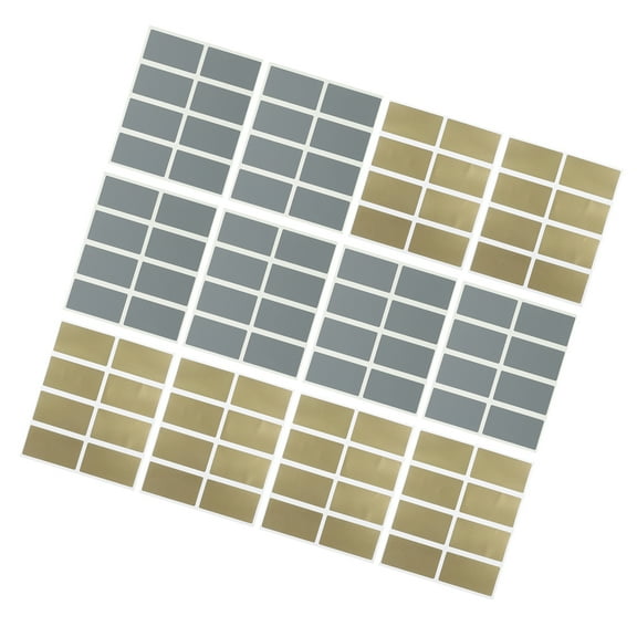 HOMEMAXS 200 Pcs Gold Ticket DIY Make Scratch off Tickets Card Stickers