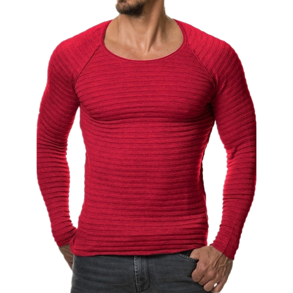 Incerun - Men's Tagless Comfy Crew Neck Long Sleeve Fitness Sports Top ...