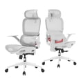 thumbnail image 1 of SIHOO B100 Office Chair, Comfy Ergonomic Office Chair, High Back Computer Chair, Flip-up Armrests & Swivel Desk Chair for Long Hours, Light Grey, 1 of 11
