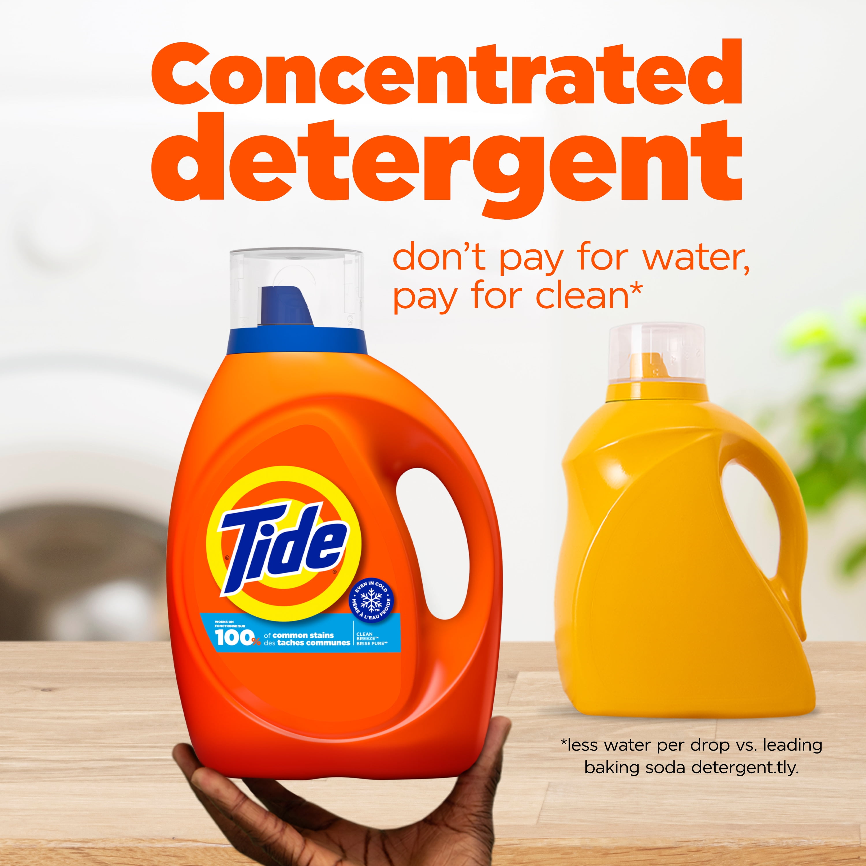 Tide Liquid Laundry Detergent, Clean Breeze Scent, 63 fl oz, 48 Loads