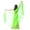 green, variant on SHOWYOU 250x120cm 9 Colors 100% Chiffon Scarf Belly Dance Scarf Throwing Yarn Scarf Prop (Black)