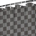 thumbnail image 3 of Gray and Black Checkerboard Pattern Shower Curtain 84"x72" ,Bathroom Decorative Shower Curtains Set with 12 Hooks,Modern Waterproof Washable Shower Curtain, 3 of 6