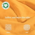 thumbnail image 5 of NEXHOME PRO Duvet Cover Set 100% Cotton Organic Jersey Knit - 2 Pieces Bedding Sets Soft Breathable Comforter Cover with Zipper Closure Twin Size, Light Orange (Comforter Not Included), 5 of 5