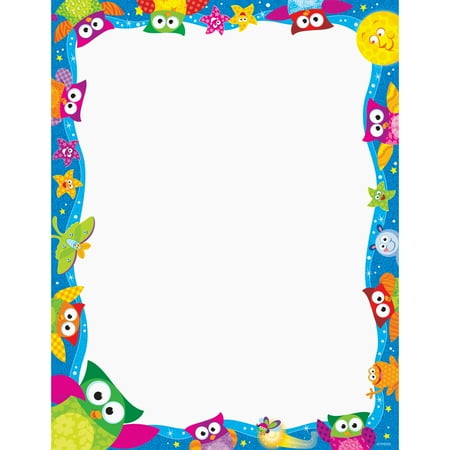 Trend, TEPT11422, Owl - Stars Collection Terrific Papers - Letter, 50 / Pack