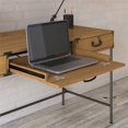 thumbnail image 3 of Bureau 60W avec Organisateur et Armoire en Pin Doré, 3 of 7