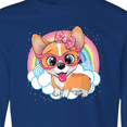thumbnail image 4 of Inktastic Corgi Dog Lover Rainbow Long Sleeve Youth T-Shirt, 4 of 5