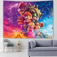 thumbnail image 1 of Tapiz de pared de Super Mario Bros, fondo de fotografía de fiesta de la princesa Peach, telón de fondo de poliéster impreso, decoración para colgar en la pared, 1 of 5
