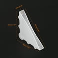 thumbnail image 2 of Uxcell Protège-Coins 20 Pack 6x65 mm en Plastique, Coins Triangulaires, Coussin, Blanc, 2 of 6