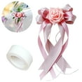 thumbnail image 1 of 6PCS Wedding Car Flower Artificial Ribbon Flower Wedding Car Decor with Tape, 1 of 10
