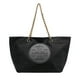 thumbnail image 1 of Bolsa Tote Marca Tory  Burch color negro con asa dorada, bolsa interna con cremallera, 1 of 5
