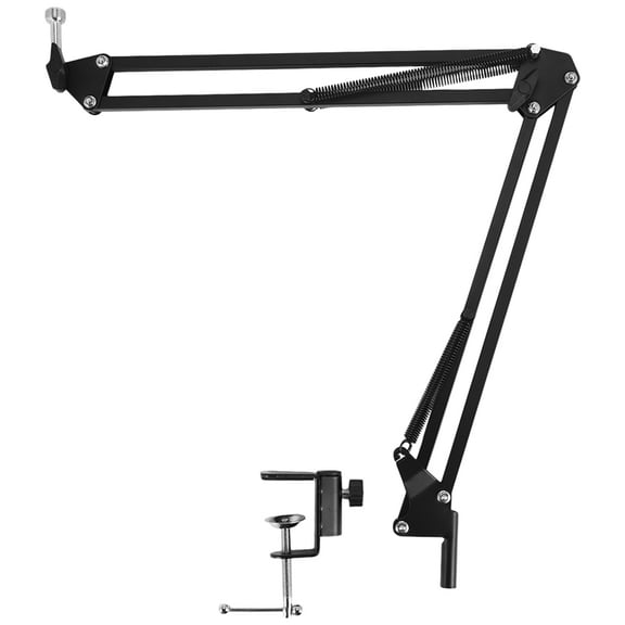 Microphone Scissor Arm Stand 75cm High Tabletop Boom Mic Suspension Mount for Blue Pro USB Microphone Holder