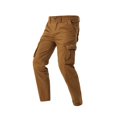thumbnail image 2 of DPTALR Men's Solid Color Multi-Pocket Fashionable Outdoor Workwear Pants,Yellow,Size 30, 2 of 5