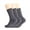 Anthracite Gray, variant on Cotton Crew Socks for Women Purple 3 Pairs Size 9-11
