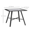 thumbnail image 2 of Outsunny Small Outdoor Side Table, Patio Side Table with SPC Tabletop for Garden, Patio, Lawn, Grey, 2 of 7