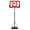 Red, variant on JIOABL 6.1ft-10ft Adjustable Height 44" Outdoor Basketball Hoop for Adult, Grey