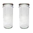 thumbnail image 1 of Weck Jars 908 1 Liter - Pack of 2 Glass Jars, 1 of 8
