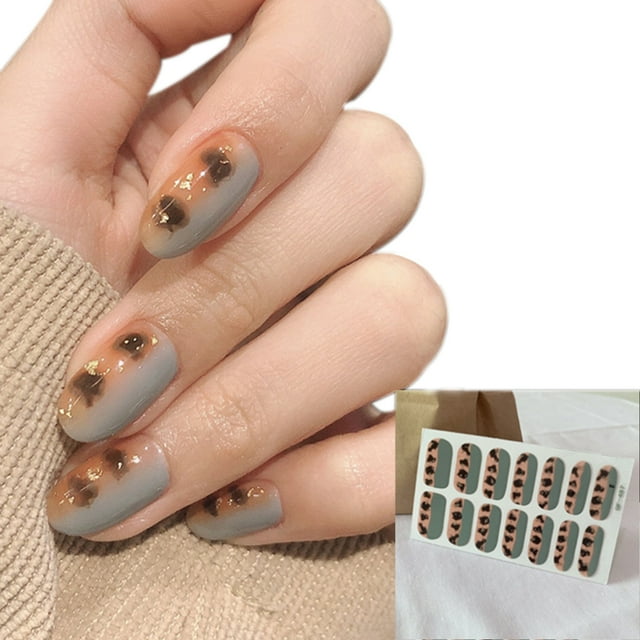 Women Nail Sticker Waterproof Full Nail Self-adhesive Chic Nail Wrap Nail Decal