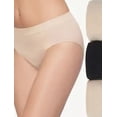 thumbnail image 3 of Wacoal Women's B-Smooth Packaged Briefs 3 Pack, Sand/Black/Sand Small 870175, 3 of 4