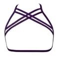 thumbnail image 1 of Lencería Elasticidad Premium Material Ductilidad Romántico Air Strappospy Erogeus Misterioso Diseño único Moda Cuplés Jaula Bra Dark Purple Eigraketly XX000641-06, 1 of 6