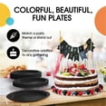 thumbnail image 3 of Exquisite 9" Paper Plates - 100 Disposable Plates - Black, 3 of 10