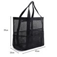thumbnail image 3 of Mesh Beach Bags Foldable Lightweight 8 Pockets Large Capacity Grocery Produce Tote Bag Sandproof Beach Toy Bag, 3 of 9