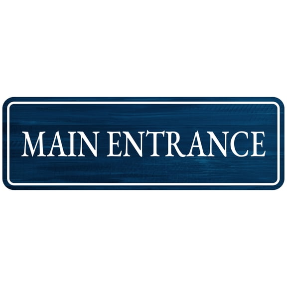 Standard Plus Main Entrance Wall or Door Sign | Public Spaces Signage - Large