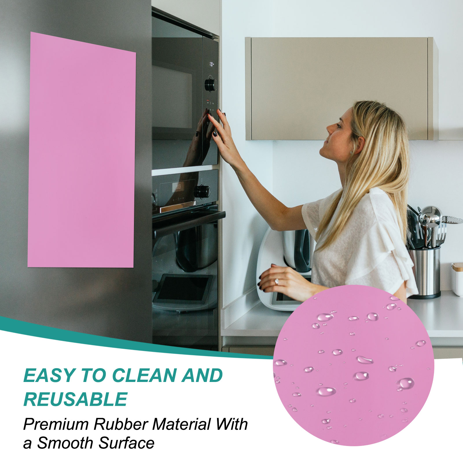 Uxcell Magnetic Dry Erase Board Sheet for Fridge, 6 Pcs 12 x 8 Inch Erasable Refrigerator Whiteboard for Kitchen for Home Kitchen Organizer Planner Office Storage, Pink (0.6mm)