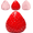 Red, variant on Big Taba Squishy, Taba Squishy Strawberry, Giant Strawberry Squishys (pink)