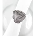 thumbnail image 4 of Fennco Styles Coastal Sea Creatures Metal Napkin Rings, Set of 6 - Silver Nautical Sea Life Napkin Holders for Home Décor, Dining Table, Banquets, Family Gathering and Special Occasions, 4 of 8