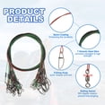 thumbnail image 3 of Uxcell Fil de Pêche, Fil de Pêche en Acier pour Eau Salée Lourde à Haute Résistance avec Pivot à Roulettes et Bouton-Pression Noir/rouge/vert, 3 of 5