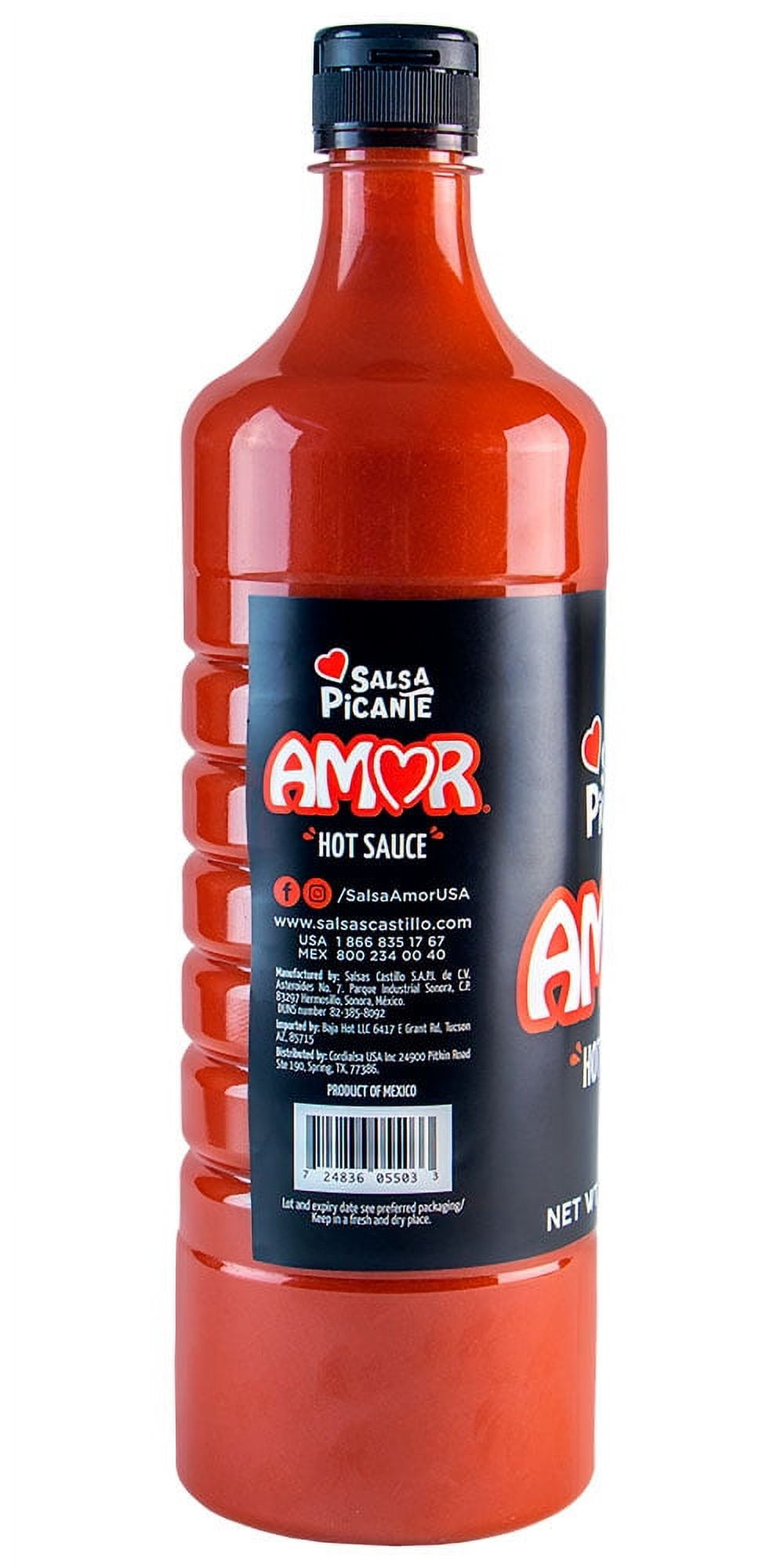 (4 pack) Amor Salsa Hot 12/33oz