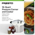 thumbnail image 2 of Presto 01755 16 Quart Pressure Boil Canner and Cooker, Aluminum, Silver, 2 of 12