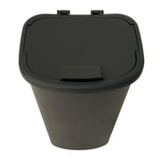 Mainstays Kitchen Trash Can, 11 Gallon Plastic Garbage Bin with Lift Top Lid, Black