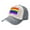 Gray, variant on Men Women Pride Rainbow Flag Pattern Distressed Twill Cotton Baseball Cap Vintage Adjustable Dad Hat
