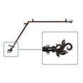 thumbnail image 2 of Central Design 4874-487-CORNER 0.8125 in. Giles Corner Window Curtain Rod with 48 to 84 in. Extension, Cocoa, 2 of 3