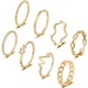 thumbnail image 1 of 8 anillos apilables para mujer chapados en oro de 14 quilates Stacka de oro y plata, 1 of 5