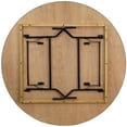 thumbnail image 3 of 72'' Round Wood Folding Banquet Table with Clear Coated Finished Top, 3 of 9