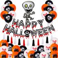 thumbnail image 1 of Parodia de papel de aluminio de Halloween Decoración de fiesta de calavera engañosa Orname de papel de aluminio Wmkox8yii fhajkh3028, 1 of 1