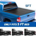 thumbnail image 5 of CCIYU 5FT Truck Bed Tonneau Cover Fit For Chevrolet Colorado 2015-2020,for GMC Canyon 2015-2020 Tonneau Bed Cover Exterior Accessories Replacement, 5 of 7