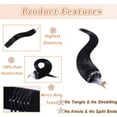 thumbnail image 3 of MY-LADY 100% Human Hair Extensions Remy Real Natural Hair Hairpiece Mirco Ring Tubes Hair Thick Micro Loop Extensions Hair for Women 20inch #01 Jet Black, 3 of 8