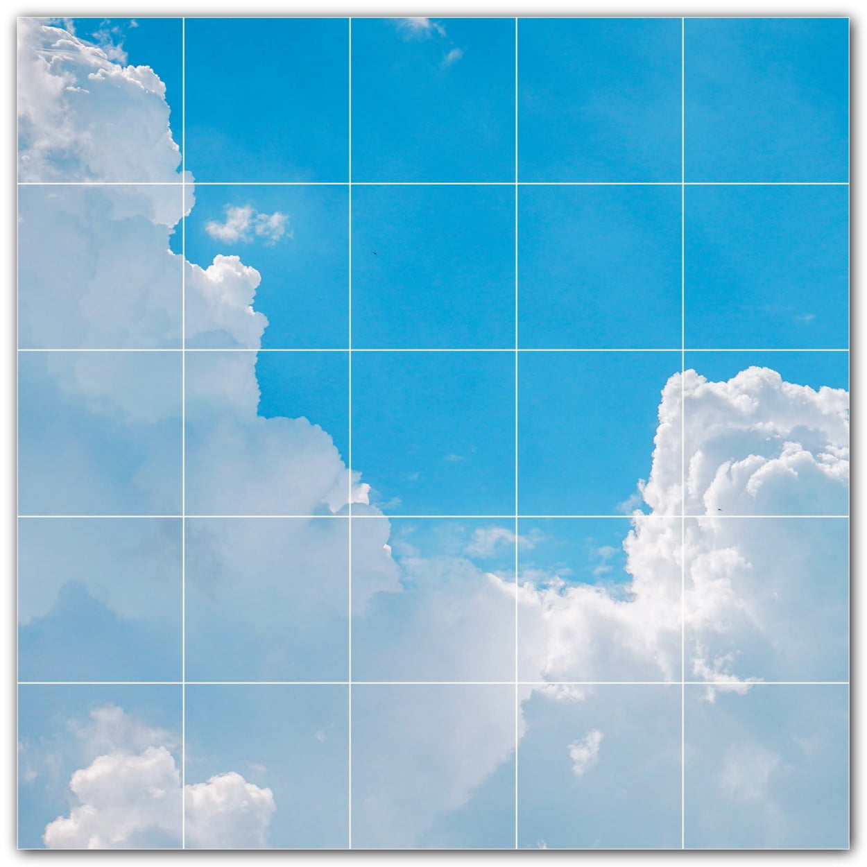 Clouds Ceramic Tile Wall Mural WAL50037955XL. 60"W