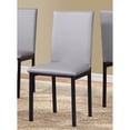 thumbnail image 2 of Roundhill Furniture Noyes Faux Leather Dining Chair in Gray (Set of 4), 2 of 5
