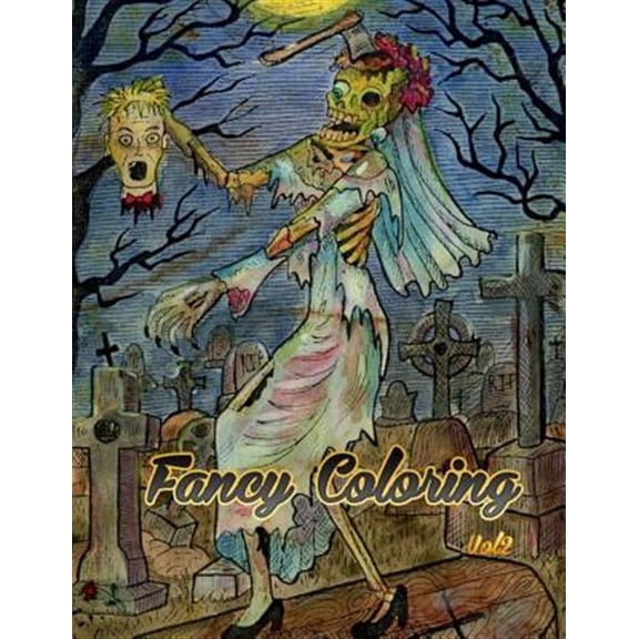 Pre-Owned Fancy Coloring : Beauty of Horror Adults Coloring Books